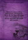 Memoria acerca de la suscripcion nacional en favor de los damnificados por el hundimiento del tercer deposito del canal del Lozoya - Instituto de Reformas Sociales Spain