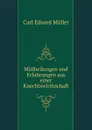 Mittheilungen und Erfahrungen aus einer Knechtswirthschaft - Carl Eduard Müller