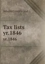 Tax lists. yr.1846 - Adams County