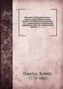 Chronicles of Canada microform : being a record of Robert Gourlay, Esquire, now Robert Fleming Gourlay : no. 1, concerning the convention and gagging law, 1818 : Mr. Gourlay.s arrest and trial, . c., . c., .c - Robert Gourlay