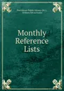 Monthly Reference Lists - William Eaton Foster