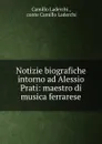 Notizie biografiche intorno ad Alessio Prati: maestro di musica ferrarese - Camillo Laderchi