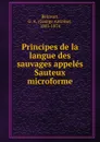 Principes de la langue des sauvages appeles Sauteux microforme - George Antoine Belcourt