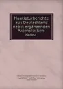 Nuntiaturberichte aus Deutschland nebst erganzenden Aktenstucken: Nebst . - Germany