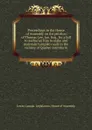 Proceedings in the House of Assembly on the petition of Thomas Lee, Jun. Esq., for a bill to authorize him to make and maintain turnpike roads in the vicinity of Quebec microform - Lower Canada. Legislature. House of Assembly