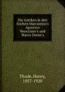 Die Antiken in den Stichen Marcanton.s Agostino Veneziano.s und Marco Dente.s - Henry Thode