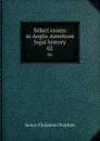 Select essays in Anglo-American legal history. 02 - Stephen James Fitzjames