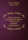 Le petit manuel canadien microforme : (