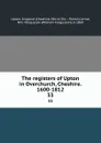 The registers of Upton in Overchurch, Cheshire. 1600-1812. 33 - Wm. Fergusson Irvine