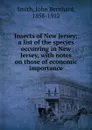 Insects of New Jersey; a list of the species occurring in New Jersey, with notes on those of economic importance - John Bernhard Smith