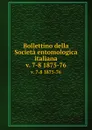 Bollettino della Societa entomologica italiana. v. 7-8 1875-76 - Società entomologica italiana