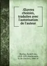 .OEuvres choisies, traduites avec l.autorisation de l.auteur - Rudolf von Jhering