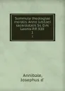 Summula theologiae moralis. Anno iubilaei sacerdotalis Ss. D.N. Leonis P.P. XIII. 1 - Josephus d' Annibale