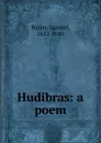 Hudibras: a poem - Samuel Butler