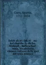 Safah ahat : leket . mi-kol shorshe fo.ole ha-Mishnah - Saffa achad : ossia, Vocabolario ebraico-italiano delle voci del testo misnico - Anania Coen