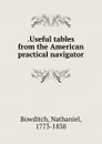 .Useful tables from the American practical navigator - Nathaniel Bowditch