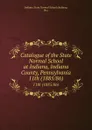 Catalogue of the State Normal School at Indiana, Indiana County, Pennsylvania. 11th (1885/86) - Indiana
