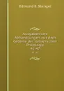 Ausgaben und Abhandlungen aus dem Gebiete der romanischen Philologie. 41-47 - Edmund E. Stengel