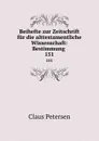 Beihefte zur Zeitschrift fur die alttestamentliche Wissenschaft: Bestimmung . 151 - Claus Petersen