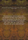 Mandements, lettres pastorales, circulaires de Mgr. Jean Langevin et statuts synodaux du diocese de Saint Germain de Rimouski microforme : (du 1 mai 1867 au 1 mai 1878), disposes par ordre alphabetique - Jean Langevin