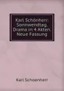 Karl Schonherr: Sonnwendtag. Drama in 4 Akten. Neue Fassung - Karl Schoenherr