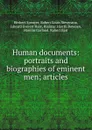 Human documents: portraits and biographies of eminent men; articles - Herbert Spencer