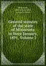 General statutes of the state of Minnesota in force January, 1891, Volume 2 - John Francis Kelly Minnesota