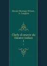 Chefs-d.oeuvre du theatre indien. 1 - Horace Hayman Wilson