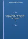 Coleccion de documentos ineditos para la historia de Espana. 47 - José León Sancho Rayón