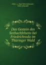 Das Gestein des Seebachfelsens bei Friedrichroda im Thuringer Wald. - Paul Otto Schneider