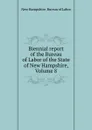 Biennial report of the Bureau of Labor of the State of New Hampshire, Volume 8 - New Hampshire. Bureau of Labor