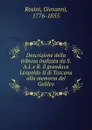 Descrizione della tribuna inalzata da S.A.I. e R. il granduca Leopoldo II di Toscana alla memoria del Galileo - Giovanni Rosini