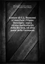 Lettere di G.L. Bianconi al marchese Filippo Hercolani . sopra alcune particolarita della Baviera, ed altri paesi della Germania - Giovanni Lodovico Bianconi