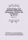 Denkwurdiger und nutzlicher rheinischer Antiquarius: Welcher die wichtigsten . pt. 2,.v. 3 - Christian von Stramburg