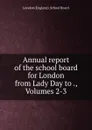 Annual report of the school board for London from Lady Day to ., Volumes 2-3 - London England School Board