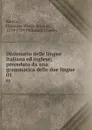 Dizionario delle lingue italiana ed inglese; preceduto da una grammatica delle due lingue. 01 - Giuseppe Marco Antonio Baretti