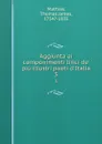 Aggiunta ai componimenti lirici de. piu illustri poeti d.Italia. 3 - Thomas James Mathias