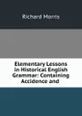 Elementary Lessons in Historical English Grammar: Containing Accidence and . - Richard Morris
