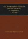 Atti della Societitaliana di scienze naturali. v.29 (1886) - Societitaliana di scienze naturali