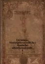 Germania; Vierteljahrsschrift fur deutsche alterthumskunde . 8 - Franz Pfeiffer