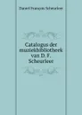 Catalogus der muziekbibliotheek van D. F. Scheurleer - Daniel François Scheurleer