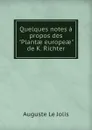 Quelques notes a propos des 