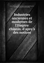 Industries anciennes et modernes de l.Empire chinois. d.apres des notices - Stanislas Julien