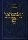 Description culture et taille des muriers : leurs especes et leurs varietes. Text - Nicolas Charles Seringe