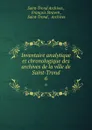 Inventaire analytique et chronologique des archives de la ville de Saint-Trond. 6 - Saint-Trond Archives