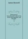 Johnsoniana: From Boswell.s Life of the Great Lexicographer and Moralist . 1-2 - James Boswell