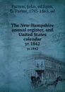 The New-Hampshire annual register, and United States calendar. yr.1842 - John Farmer