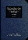 The New-Hampshire annual register, and United States calendar. yr.1844 - John Farmer