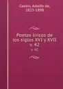 Poetas liricos de los siglos XVI y XVII. v. 42 - Adolfo de Castro