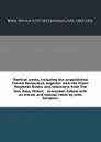 Poetical works, including the unpublished French Revolution, together with the Minor Prophetic Books, and selections from The four Zoas, Milton, . Jerusalem. Edited with an introd. and textual notes by John Sampson - William Blake